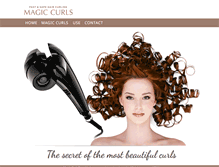 Tablet Screenshot of magic-curls.com